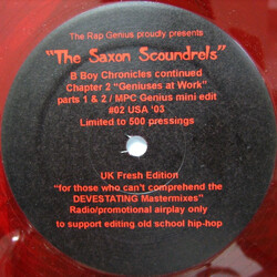 The Saxon Scoundrels Chapter 2 (Geniuses At Work) USED VINYL 12INCH