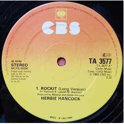 Herbie Hancock Rockit (Long Version) USED VINYL 12INCH 45 RPM SINGLE STEREO