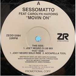 Sessomatto / Carolyn Harding Movin On USED VINYL 12INCH 33 S RPM PROMO