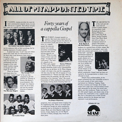 Various All Of My Appointed Time (Forty Years Of A Capella Gospel) Vinyl LP USED