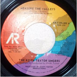 The Keith Textor Singers Measure The Valleys Vinyl 7" USED