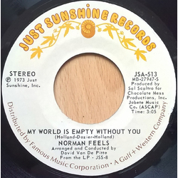 Norman Feels My World Is Empty Without You Vinyl 7" USED