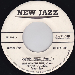 Lem Winchester / Benny Golson Down Fuzz Vinyl 7" USED