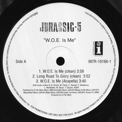 Jurassic 5 W.O.E. Is Me Vinyl 12" USED