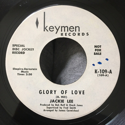 Jackie Lee Glory Of Love / Bring It Home Vinyl 7" USED