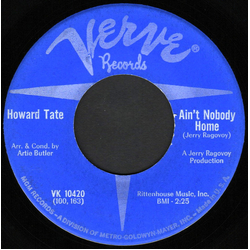 Howard Tate Ain't Nobody Home Vinyl 7" USED