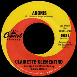 Clairette Clementino Adonis Vinyl 7" USED