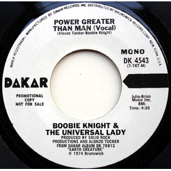 Boobie Knight & The Universal Lady Power Greater Than Man (Vocal) Vinyl 7" USED