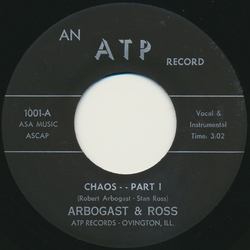 Bob Arbogast / Stanley Ralph Ross Chaos Vinyl 7" USED