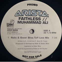 Faithless Muhammad Ali USED VINYL 12INCH PROMO 33 S RPM
