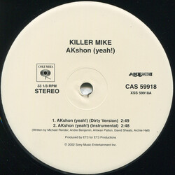 Killer Mike Akshon (Yeah!) USED VINYL 12INCH 33 S RPM