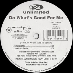 2 Unlimited Do What's Good For Me USED VINYL 12INCH 33 S RPM