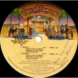 Ultimate (3) Love Is The Ultimate (Medley) USED VINYL 12INCH PROMO SINGLE SIDED 33 S RPM