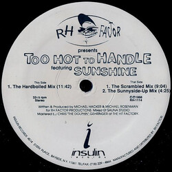 RH Factor / Sunshine (17) Too Hot To Handle USED VINYL 12INCH 33 S RPM