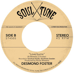 Desmond Foster Love To Be Loved (Just By You) / Love Burns USED VINYL 7INCH 45 RPM STEREO
