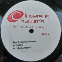 Lorient Salvation USED VINYL 12INCH 33 S RPM PROMO WHITE LABEL