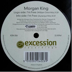 Morgan King I'm Free USED VINYL 12INCH 33 S RPM
