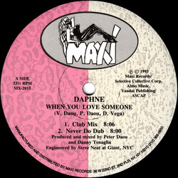 Daphne When You Love Someone USED VINYL 12INCH 33 S RPM