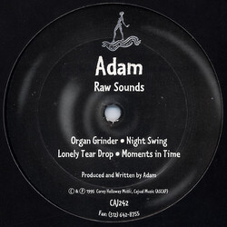 Adam Raw Sounds USED VINYL 12INCH 33 S RPM