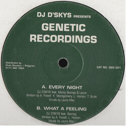 D'Skys Every Night / What A Feeling USED VINYL 12INCH 33 S RPM