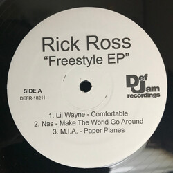 Rick Ross Freestyle EP USED VINYL 12INCH 33 S RPM EP PROMO