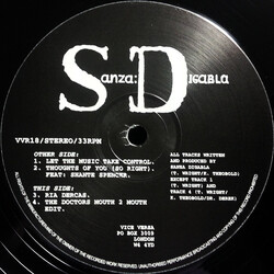 Sanza:Digabla Let The Music Take Control USED VINYL 12INCH 33 S RPM STEREO