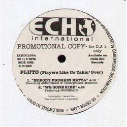 Pluto (18) Nobody Phonkin Betta USED VINYL 12INCH PROMO 33 S RPM