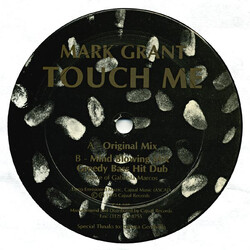 Mark Grant Touch Me USED VINYL 12INCH 33 S RPM