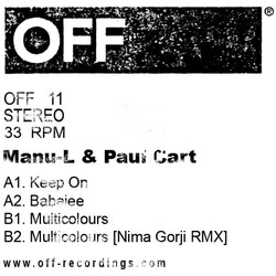 Manu-L & Paul Cart Keep On EP USED VINYL 12INCH EP 33 S RPM