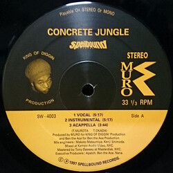 Muro Concrete Jungle / 第三段落 97 Page (Remix) Vinyl USED