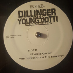 D.P.G. (2) DPGC Music / Ryde & Creep USED VINYL 12INCH SINGLE PROMO 33 S RPM