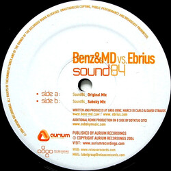 Benz & MD / Ebrius Sound84 USED VINYL 12INCH