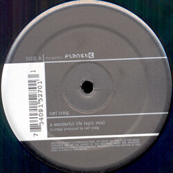 Carl Craig A Wonderful Life / As Time Goes By USED VINYL 12INCH 33 S RPM