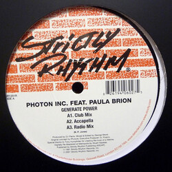 Photon Inc. / Paula Brion Generate Power USED VINYL 12INCH 33 S RPM REISSUE REMASTERED
