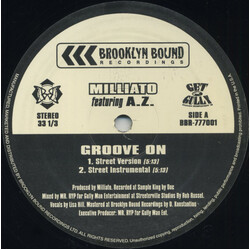 Half-A-Mill / AZ Groove On USED VINYL 12INCH 33 S RPM SINGLE STEREO