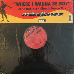 Miss Jones (2) Where I Wanna Be Boy (The John Robinson Classic Dance Mix) USED VINYL 12INCH 33 S RPM