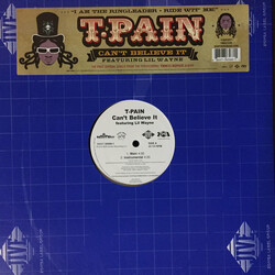 T-Pain / Lil Wayne Can't Believe It USED VINYL 12INCH SINGLE