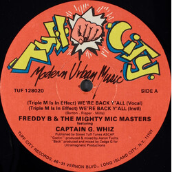 Freddy B & The Mighty Mic Masters (Triple M Is In Effect) We're Back Y'all / Coolin' On The Ave. USED VINYL 12INCH 33 S RPM