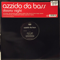 Azzido Da Bass Dooms Night USED VINYL 12INCH 33 S RPM