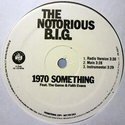 Notorious B.I.G. 1970 Something / Living In Pain USED VINYL 12INCH 33 S RPM PROMO