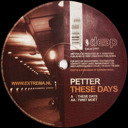 Petter (5) These Days USED VINYL 12INCH 33 S RPM 45 RPM