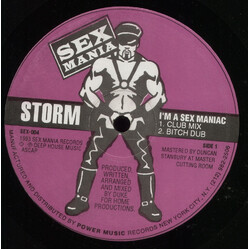 Storm Bryant I'm A Sex Maniac USED VINYL 12INCH 33 S RPM