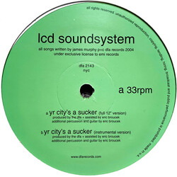 LCD Soundsystem Yr City's A Sucker USED VINYL 12INCH 33 S RPM SINGLE