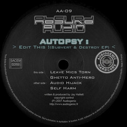 Autopsy (3) Edit This !(Subvert & Destroy EP) USED VINYL 12INCH 45 RPM EP