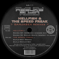 Hellfish / The Speed Freak Ganjasex Remixes USED VINYL 12INCH 33 S RPM EP
