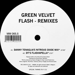 Green Velvet Flash - Remixes USED VINYL 12INCH 33 S RPM
