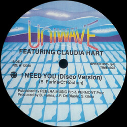 Mix Up / Claudia Hart I Need You USED VINYL 12INCH 33 S RPM