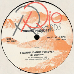 Tschai Prender I Wanna Dance Forever USED VINYL 12INCH 33 S RPM