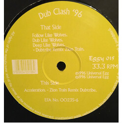 Zion Train / Dubtribe Sound System Dub Clash '96 USED VINYL 12INCH 33 S RPM