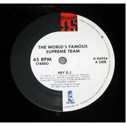 World's Famous Supreme Team Hey D.J. USED VINYL 12INCH 45 RPM SINGLE